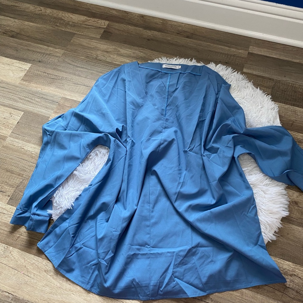 MISSLOOK PLUS SIZE XXL 3/4 sleeve v neck blouse.